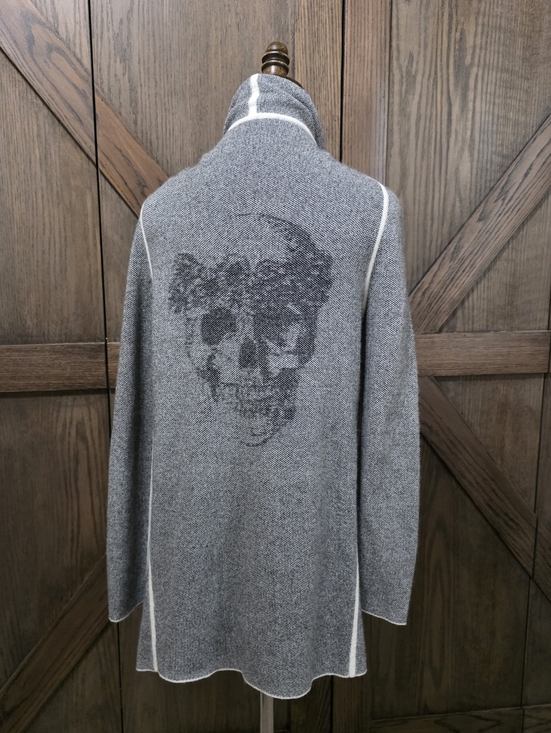 Skull Cashmere Sweaters - Skull Cashmere Skull Print Cardigan